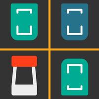 Reserved parking Flat Icon vector