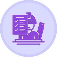 Site Supervisor Multicolor Circle Icon vector