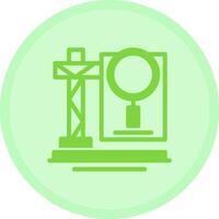 Site Inspection Multicolor Circle Icon vector