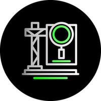 Site Inspection Dual Gradient Circle Icon vector