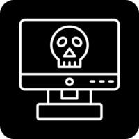 icono de vector de piratería informática