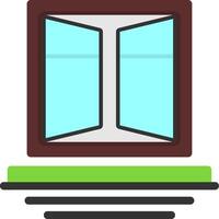 Window Frames Flat Icon vector