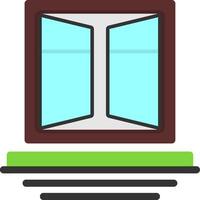 Window Frames Flat Icon vector