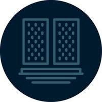 Scaffolding Planks Line Multi color Icon vector