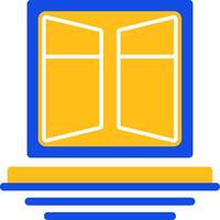 Window Frames Flat Two Color Icon vector