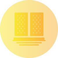Scaffolding Planks Gradient Circle Icon vector