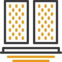 Scaffolding Planks Line Two Color Icon vector