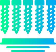 Drywall Screws Solid Multi Gradient Icon vector