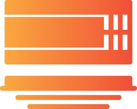 Concrete Forms Solid Multi Gradient Icon vector