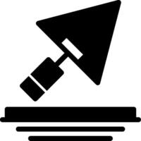 Trowel Glyph Icon vector