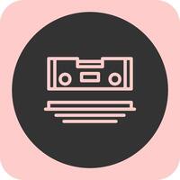 Level Linear Round Icon vector