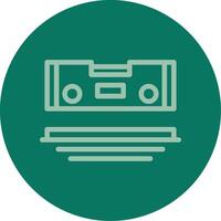 Level Line Multi color Icon vector