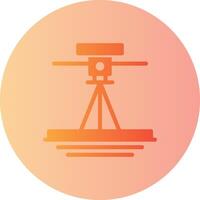 Laser Level Gradient Circle Icon vector