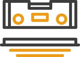 Level Line Two Color Icon vector