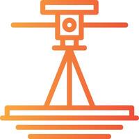 Laser Level Linear Gradient Icon vector