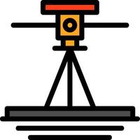 Laser Level Line Filled Icon vector