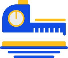 Tape Measure Flat Two Color Icon vector