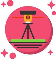 Laser Level Tailed Color Icon vector