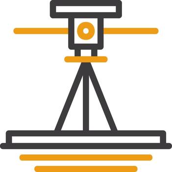 Laser Level Line Two Color Icon vector