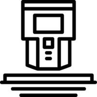 Stud Finder Line Icon vector
