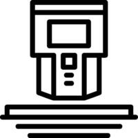 Stud Finder Line Icon vector