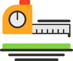 Tape Measure Flat Icon vector