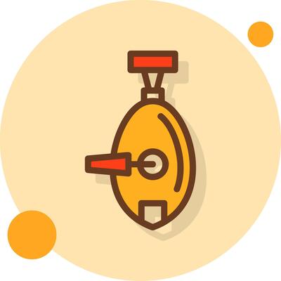 Chalk Line Filled Shadow Circle Icon