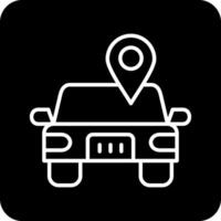 Car Location Vector Icon