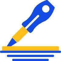 Screwdriver Flat Two Color Icon vector