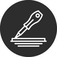 Screwdriver Inverted Icon vector