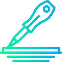 Screwdriver Linear Gradient Icon vector