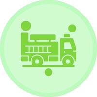 Fire Truck Multicolor Circle Icon vector