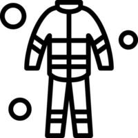 Fire Suit Line Icon vector