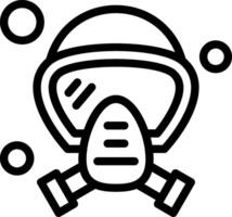 Oxygen Mask Line Icon vector