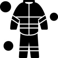 Fire Suit Glyph Icon vector