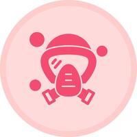 Oxygen Mask Multicolor Circle Icon vector