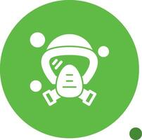 Oxygen Mask Glyph Shadow Icon vector