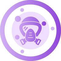 Oxygen Mask Glyph Gradient Icon vector