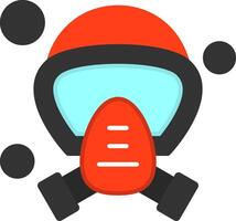 Oxygen Mask Flat Icon vector