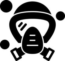 Oxygen Mask Glyph Icon vector