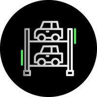 Multi-level parking Dual Gradient Circle Icon vector