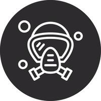 Oxygen Mask Inverted Icon vector