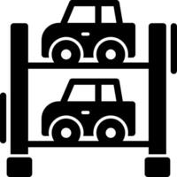 Multi-level parking Glyph Icon vector