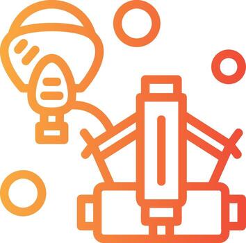 scba lineal degradado icono vector