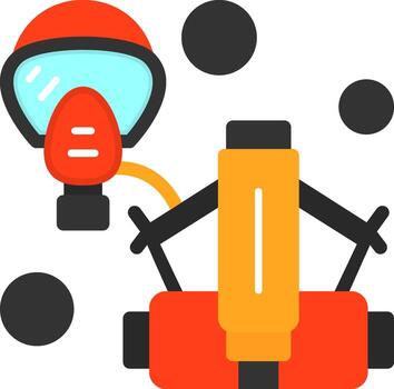 SCBA Flat Icon vector