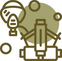 scba lineal circulo icono vector