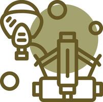 SCBA Linear Circle Icon vector