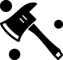 Fire Axe Glyph Icon vector