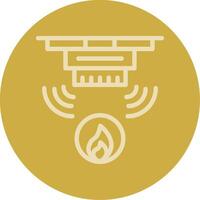 Fire Alarm Line Multi color Icon vector