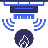 Fire Alarm Solid Two Color Icon vector